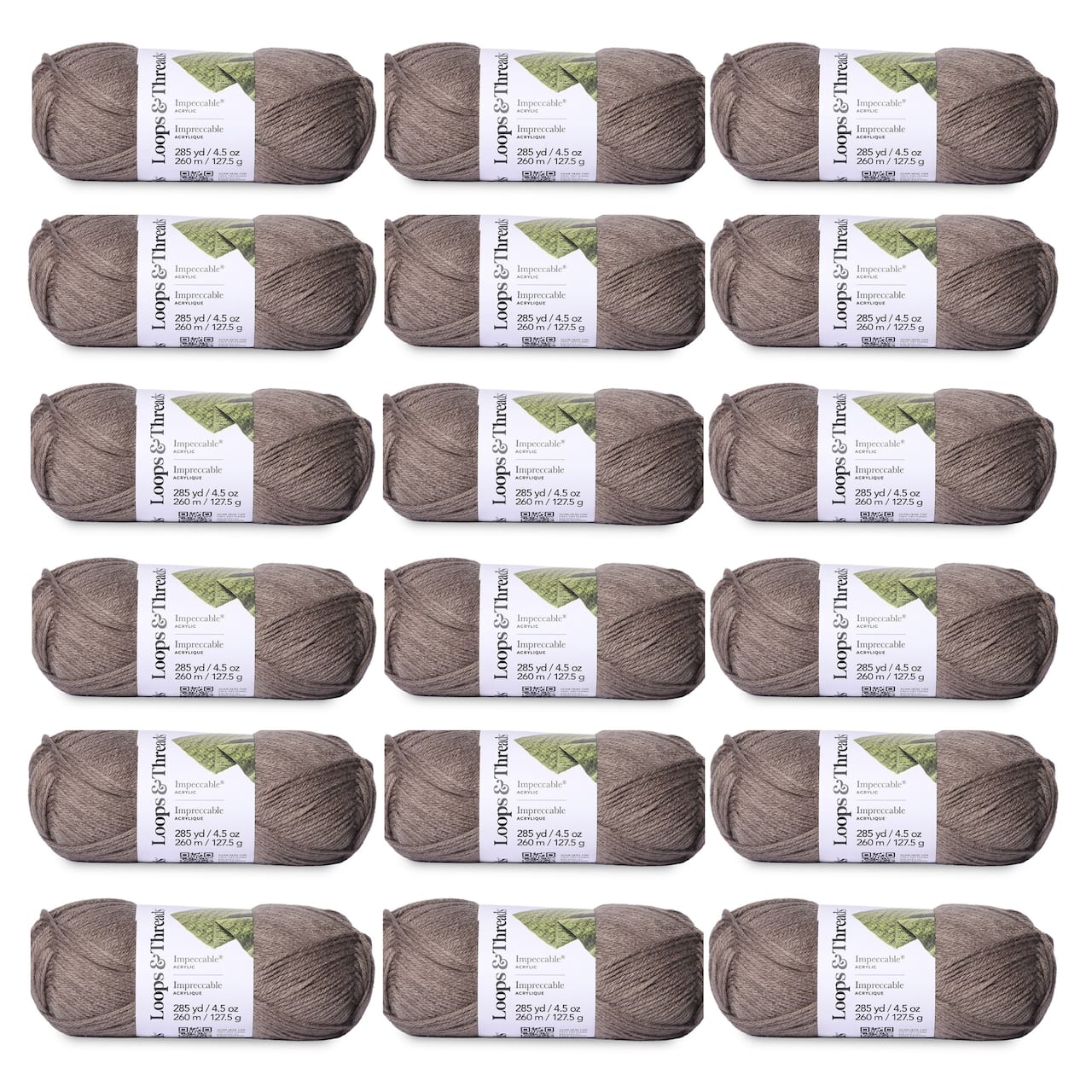 18 Pack: Impeccable® Solid Yarn by Loops & Threads®